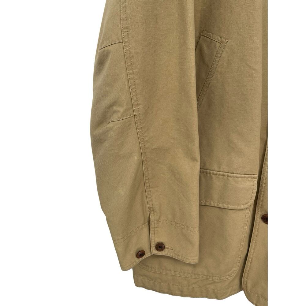 Vintage LL Bean Chore Barn Coat Corduroy Collar Flannel Lined Men’s Size Large - Picture 3 of 16